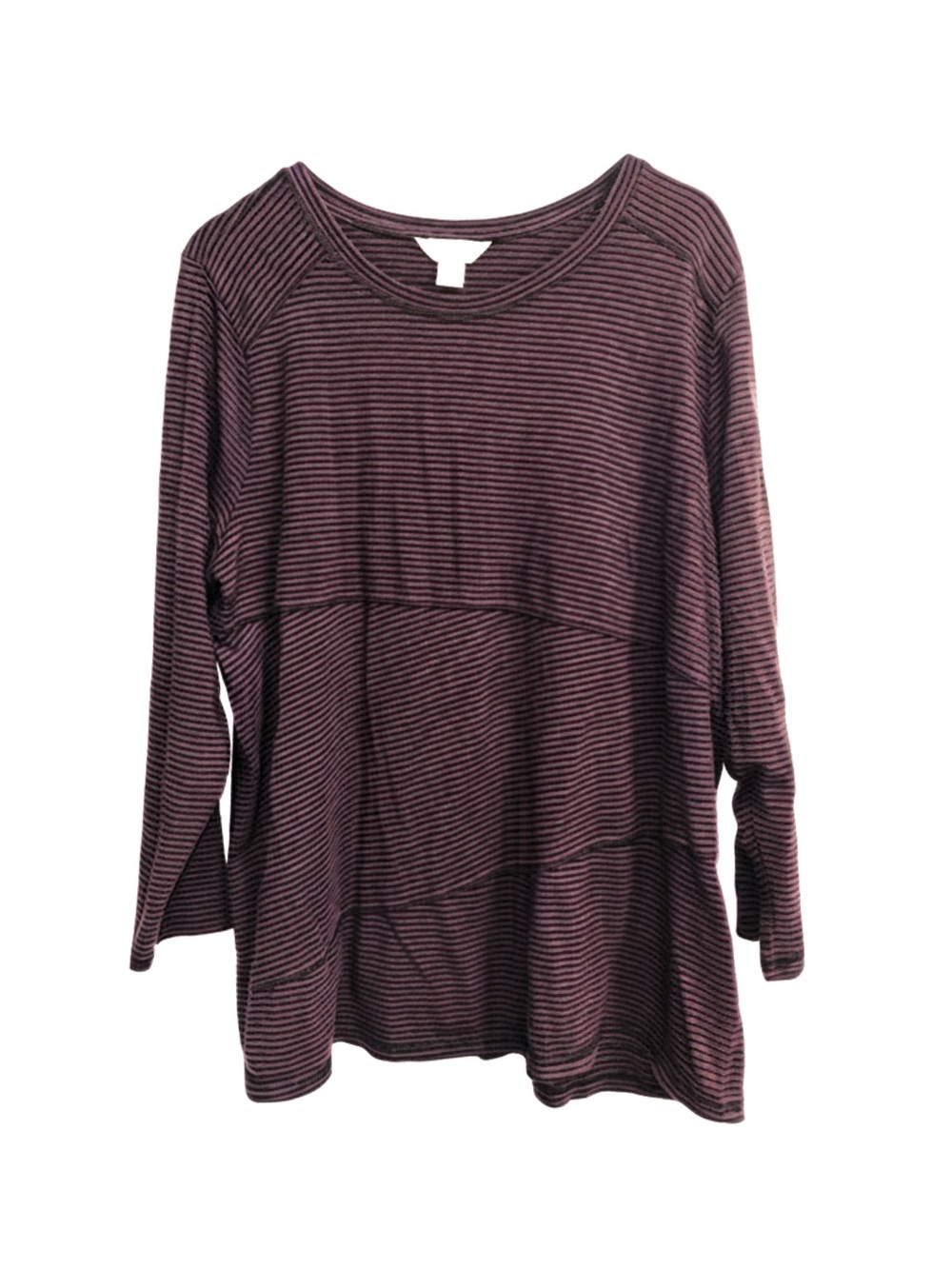 So Soft Striped Tunic Top - Like New - 26" p2p..29" length - Picture 2 of 4